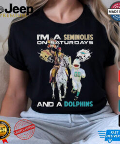 Official I’m A Seminoles On Saturdays And A Dolphins On Sundays Mascot 2024 Shirt