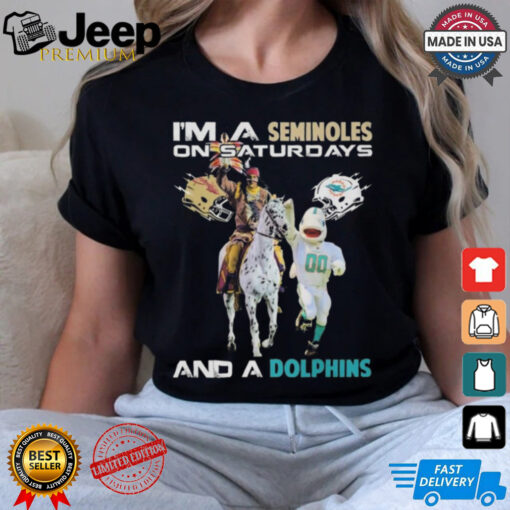 Official I’m A Seminoles On Saturdays And A Dolphins On Sundays Mascot 2024 Shirt