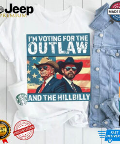 Official I’m Voting For The Outlaw And The Hillbilly Trump Vance 2024 Vintage Shirt