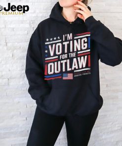 Official I’m Voting For The Outlaw – US Flag T Shirt