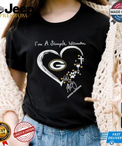 Official I’m a simple woman Aaron Rodgers Green Bay Packers signature shirt