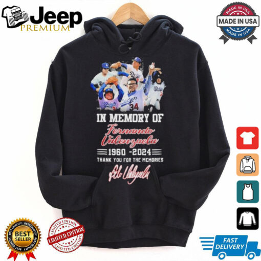 Official In Memory Of Fernando Valenzuela Signature Shirt