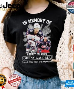 Official In Memory Of Johnny Gaudreau August 29, 2024 Thank You For The Memories Signature Shirt