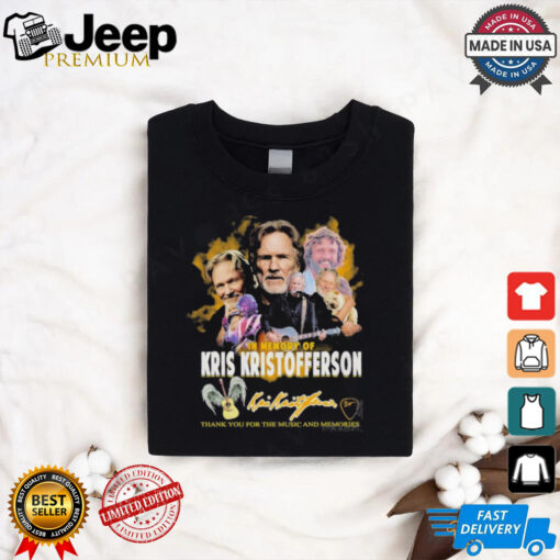 Official In Memory Of Kris Kristofferson Signature Thank You For The Music And Memories Unisex T Shirt