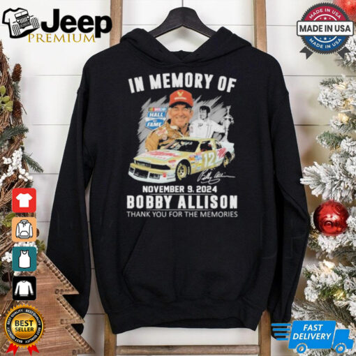 Official In Memory Of November 09 2024 Bobby Allison Thanh You For The Memories  T Shirt