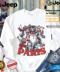 Official In paris team usa parody T shirt