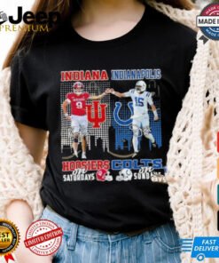 Official Indiana Hoosiers On Sundays Indianapolis Colts On Sundays Signature Shirt