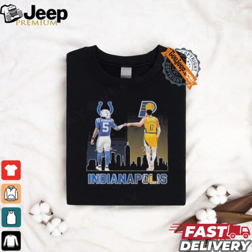 Official Indianapolis Colts Anthony Richardson Indiana Pacers Tyrese Haliburton T Shirt