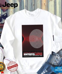 Official Interpol Antics 20th Anniversary Tour In Barcelona On Sep 24 2024 Poster Shirt