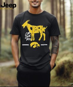 Official Iowa hawkeyes caitlin clark the goat legend fan love T shirt