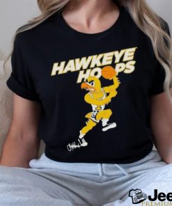 Official Iowa hawkeyes hawkeye hoops T shirt