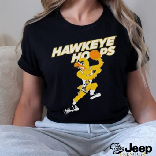 Official Iowa hawkeyes hawkeye hoops T shirt