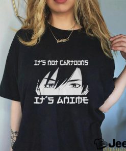 Official Its not cartoons its anime boy manga lover otaku anime merch shirt