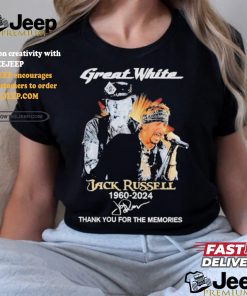 Official Jack Russell 64 Years Of 1960 2024 Thank You For The Memories T Shirt