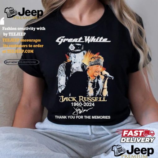 Official Jack Russell 64 Years Of 1960 2024 Thank You For The Memories T Shirt