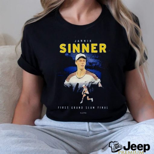 Official Jannik Sinner US Open Tennis First Grand Slam Final 2024 Congratulations Forza T Shirt