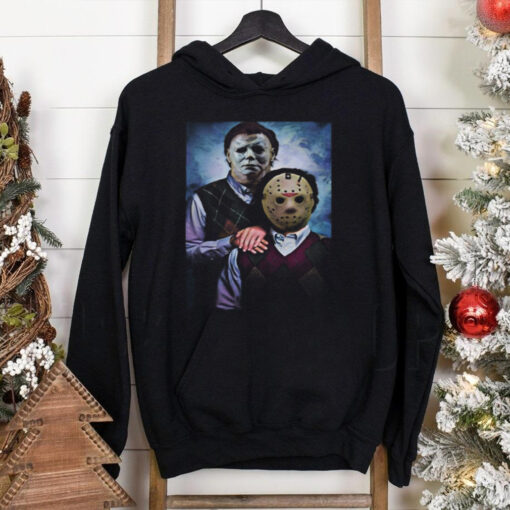 Official Jason Voorhees and Michael Myers Step Brothers Halloween 2024 Funny Ahh Poster t shirt