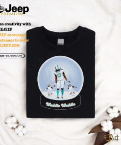 Official Jaylen Waddle Waddle Snow Glass Ball Shirt