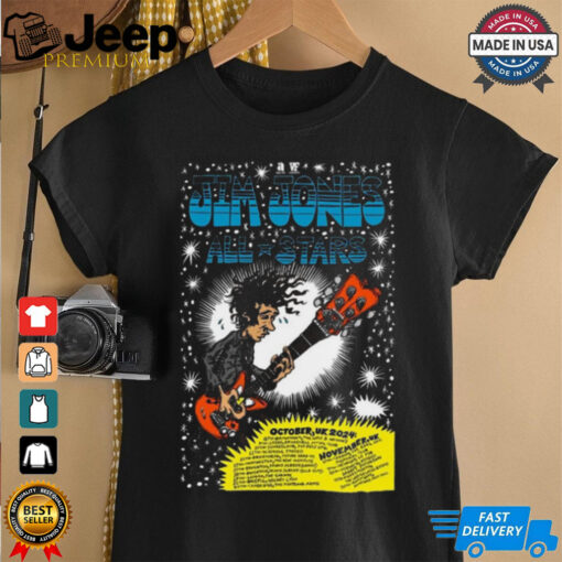 Official Jim Jones All Stars October & November UK Tour 2024 Poster shirt