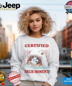 Official Jmcgg Certified Bruh Moment Shark Cat Shirt