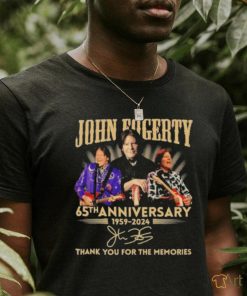 Official John Fogerty 65th Anniversary 1959 2024 Thank You For The Memories Signature Shirt