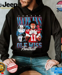 Official Jordan Watkins Ole Miss Rebels Football 90s Graphic Players t shirt