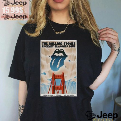 Official July 17 2024 Levi Stadium Santa Clara CA The Rolling Poster shirt