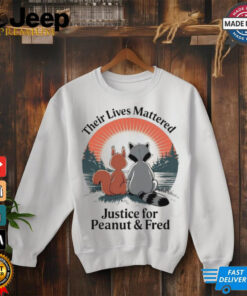 Official Justice For Peanut The Squirrel Justice For Fred The Raccoon Trending Design T Shirt