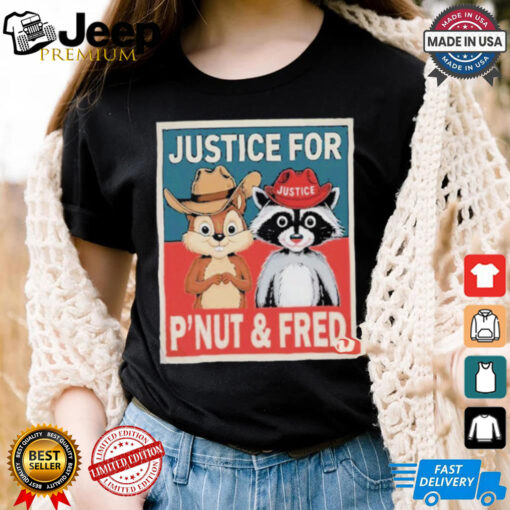 Official Justice For The Squirrel Peanut And The Raccoon Fred Poster Shirt