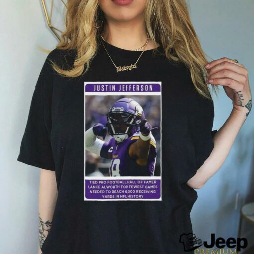 Official Jutin Jefferson Tied Pro Football Hall Famer 2024 Poster shirt