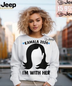 Official Kamala 2024 I’m with her silhouette president vote usa T shirt