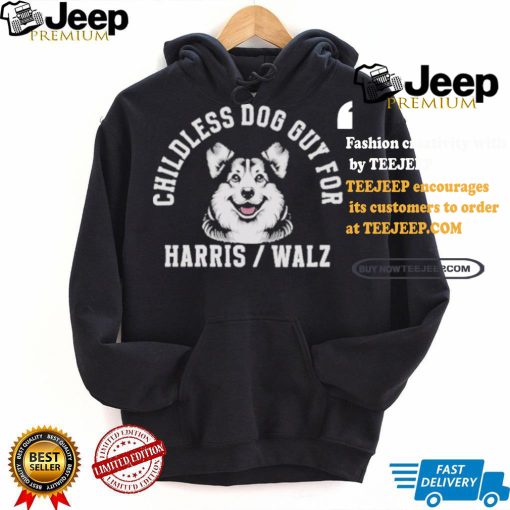 Official Kamala Harris and Tim Walz Childless Dog Guy Harris Walz 2024 Unisex T Shirt