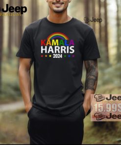 Official Kamala Harris rainbow gay pride LGBT election 2024 T shirt