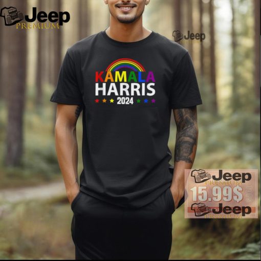 Official Kamala Harris rainbow gay pride LGBT election 2024 T shirt