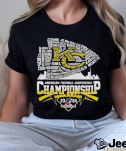 Official Kansas City Chiefs AFC Champions 2023 2024 Shirt