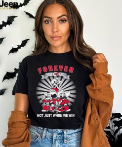 Official Kansas City Chiefs Forever Not Just When We Win Mickey Mouse Donald Duck Goofy T shirt