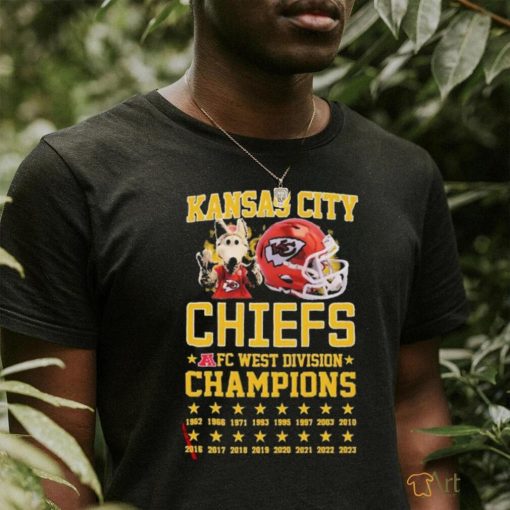 Official Kansas City Chiefs Mascot 8 Straight AFC West Division Champions  shirt