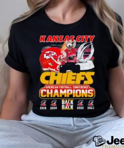 Official Kansas City Chiefs Mascot American Football Conference Champions Back To Back shirt