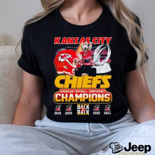 Official Kansas City Chiefs Mascot American Football Conference Champions Back To Back shirt