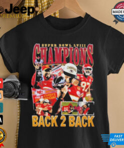 Official Kansas City Super Bowl Lviii Champ Back 2 Back 2024 T Shirt