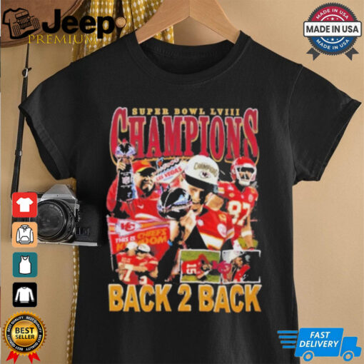 Official Kansas City Super Bowl Lviii Champ Back 2 Back 2024 T Shirt