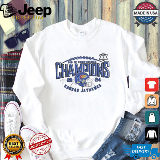 Official Kansas Jayhawks 2024 Big 12 Conference Football Champions Shirt