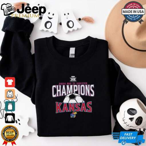 Official Kansas Jayhawks 2024 Big 12 Women’s Soccer Tournament Champions T Shirt