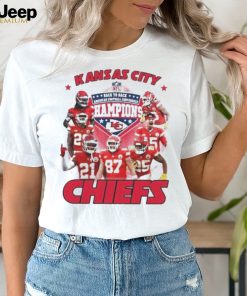 Official Kansas city Chiefs AFC champions 2024 back to back NFL shirt