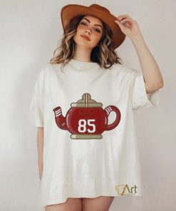 Official Kansas city Chiefs george kittle 85 teapot T shirt