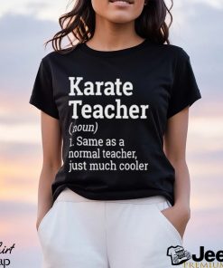 Official Karate Teacher Noun 1 Same As A Normal Teacher Just Much Cooler T shirt