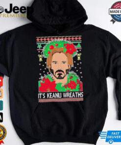 Official Keanu Wreaths Ugly Christmas T Shirt