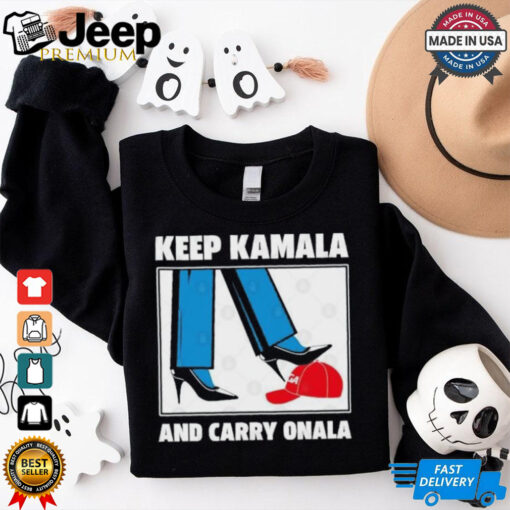 Official Keep Kamala and Carry On Ala Stepping On MAGA Hat T Shirt