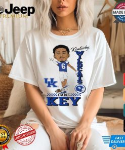 Official Kentucky Wildcats Dane Key Player Caricature t shirt