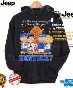 Official Kentucky Wildcats Peanuts Fall Is The Most Beautiful Time T Shirt